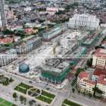 Ảnh flycam thực tế Central Square Thái Nguyên nhìn từ trên cao