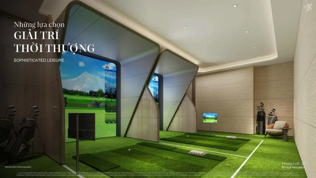 Phòng Golf 3D tại Vitality Hub Maison Privée